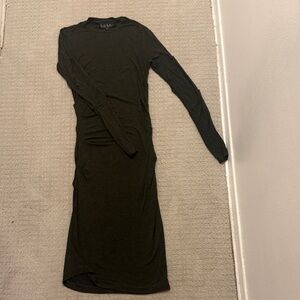 Nicole Miller collection tight Classic green  Long Sleeve Dress